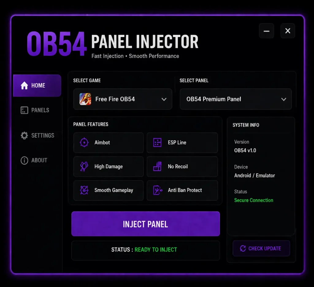 OB54 Panel Injector